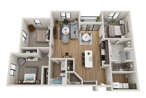 G Floor Plan at EagleRidge Plaza Residences, Fargo, ND